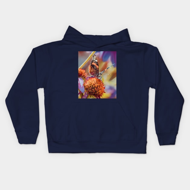 Lovely Monarch Butterfly Photograph Kids Hoodie by love-fi